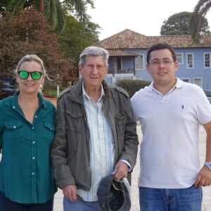 De Araujo Reis familie (vader, moeder, zoon).