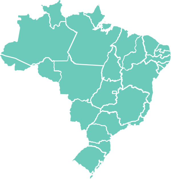 kaart van Brazilië