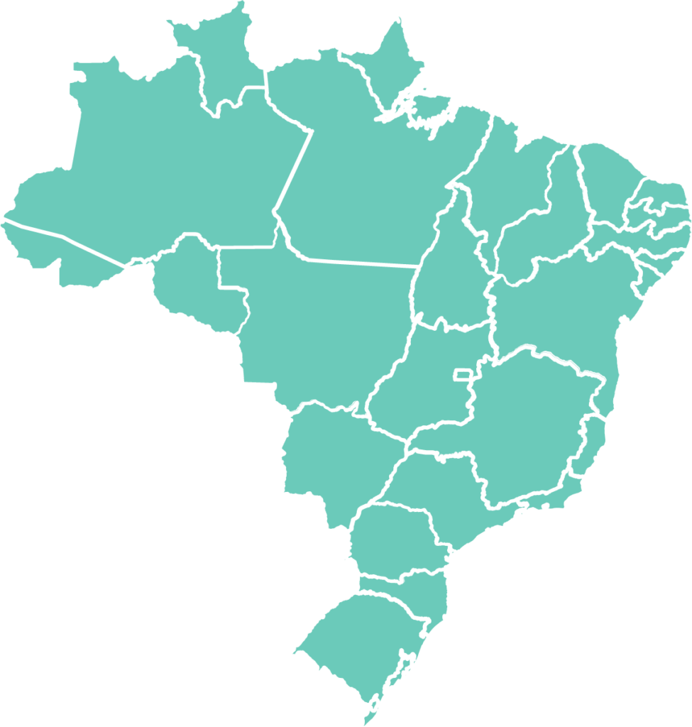 kaart van Brazilië