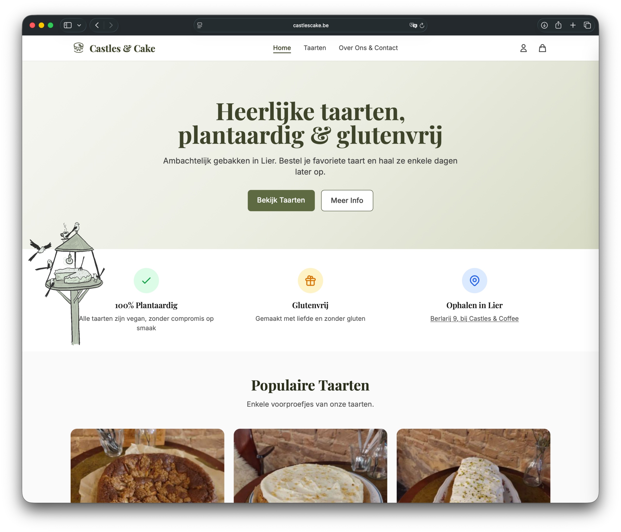 screenshot castlescake.be